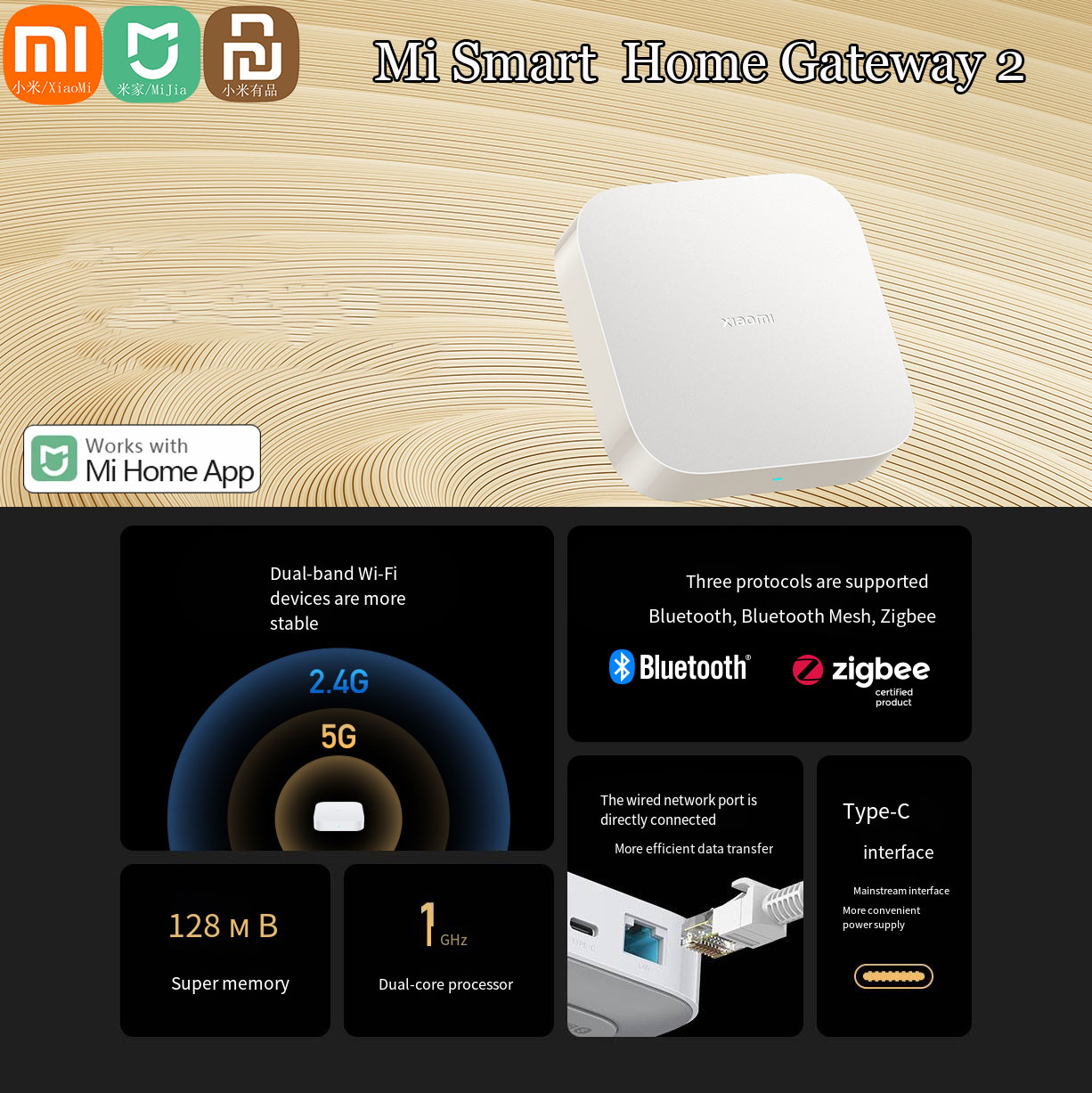 Original Xiaomi Mijia Smart Ho - Xiaomi Hub Mijia Hub 评论和价格
