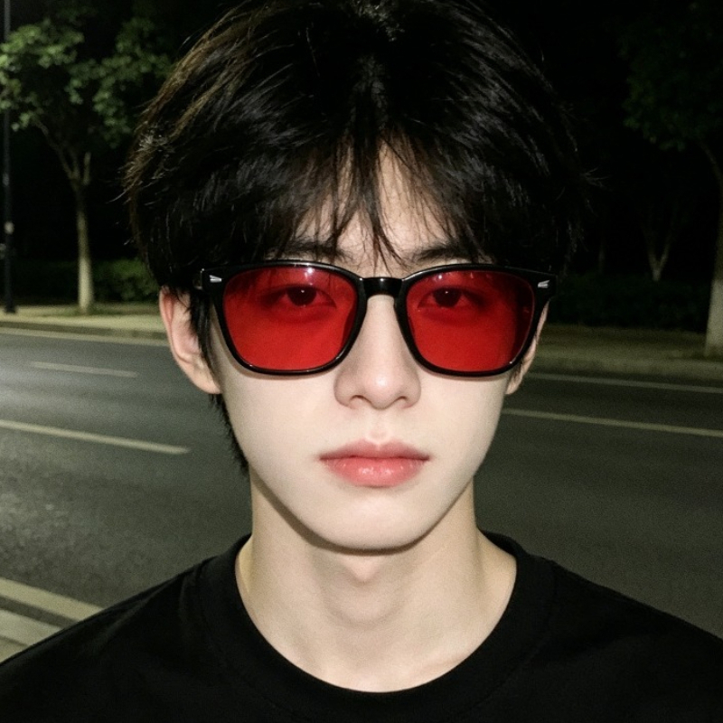 1pcs Red Lens Korean Polarized - Aglaonema Red 评论和价格