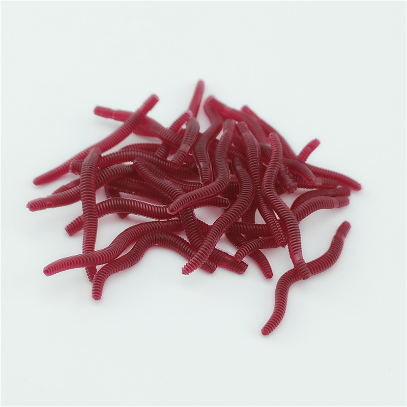 100PCS Soft Lure Bass Bream Bl - Aglaonema Red 评论和价格