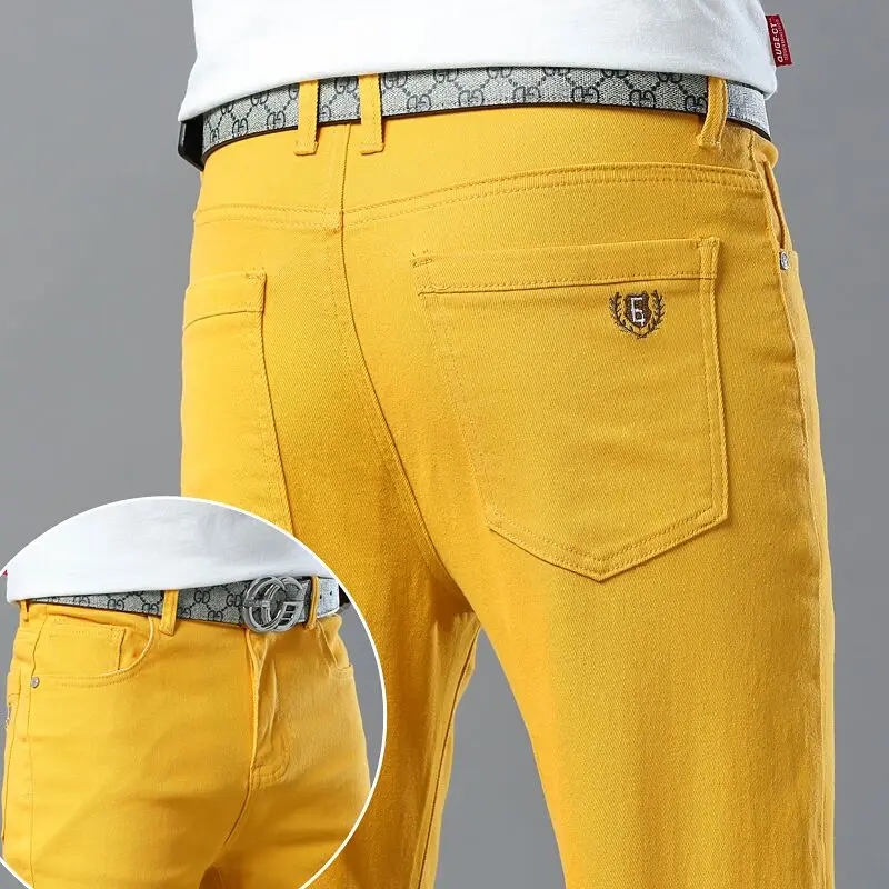 Men's Colorful Denim Stretch S - Aglaonema Red 评论和价格