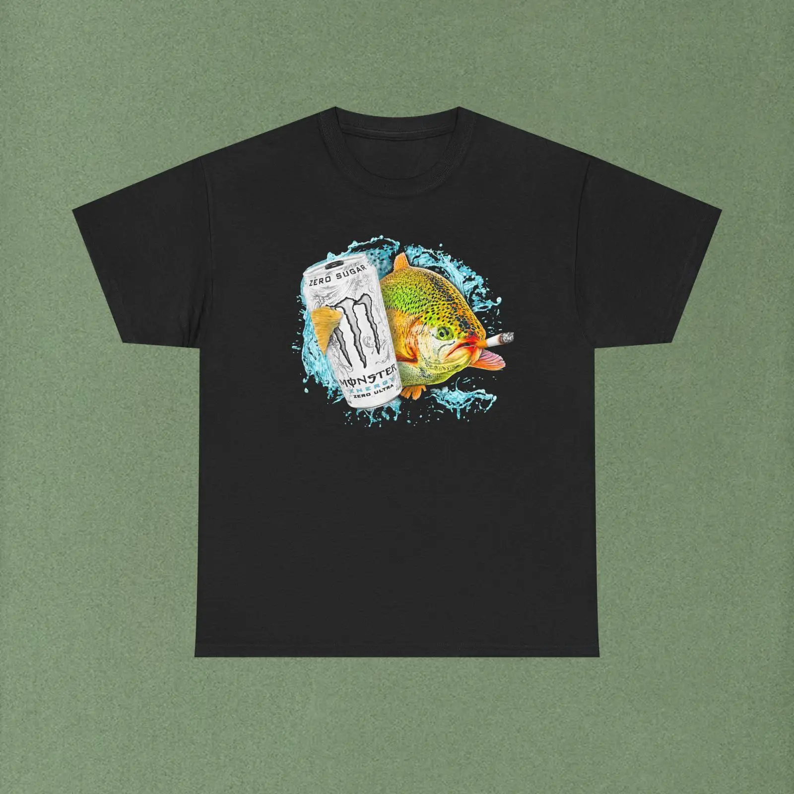 White Monster Fish T Shirt vin - Monstera Adansonii 评论和价格