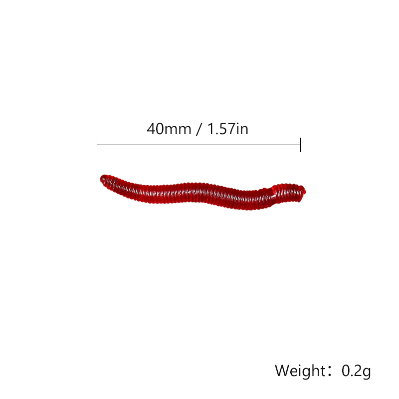 CIBO 50pcs-Artificial Red Worm - Aglaonema Red 评论和价格