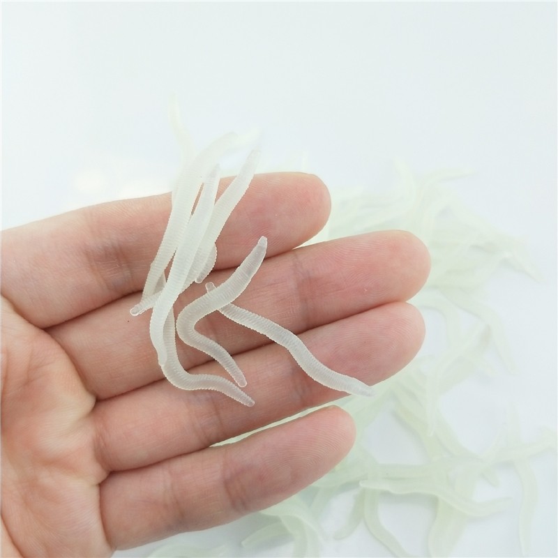 60pcs 4cm Fishing Silicone Lum - Aglaonema Red 评论和价格